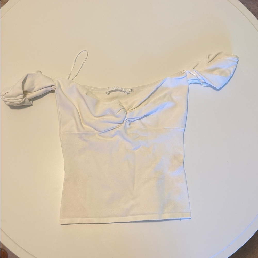 Astr Off-Shoulder Cream Blouse